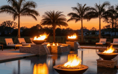 Hidden Luxury—Integrating Fire Features Around Your Custom Pool