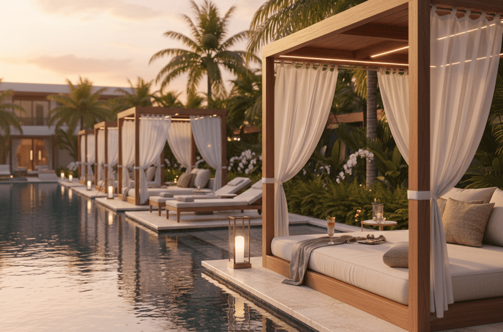 Luxury Pool Cabanas & Pergolas: Design and Functionality