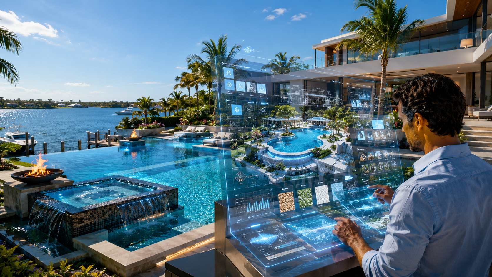 How AI Is Transforming Luxury Pool Design and Backyard Planning in Florida