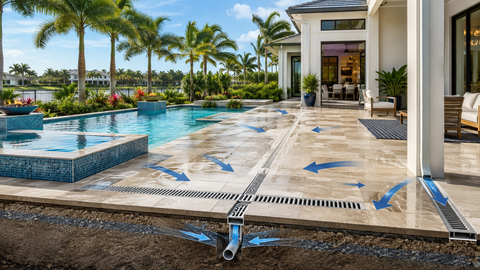 Pool Drainage and Deck Grading: Preventing Water Problems Around Your Florida Pool